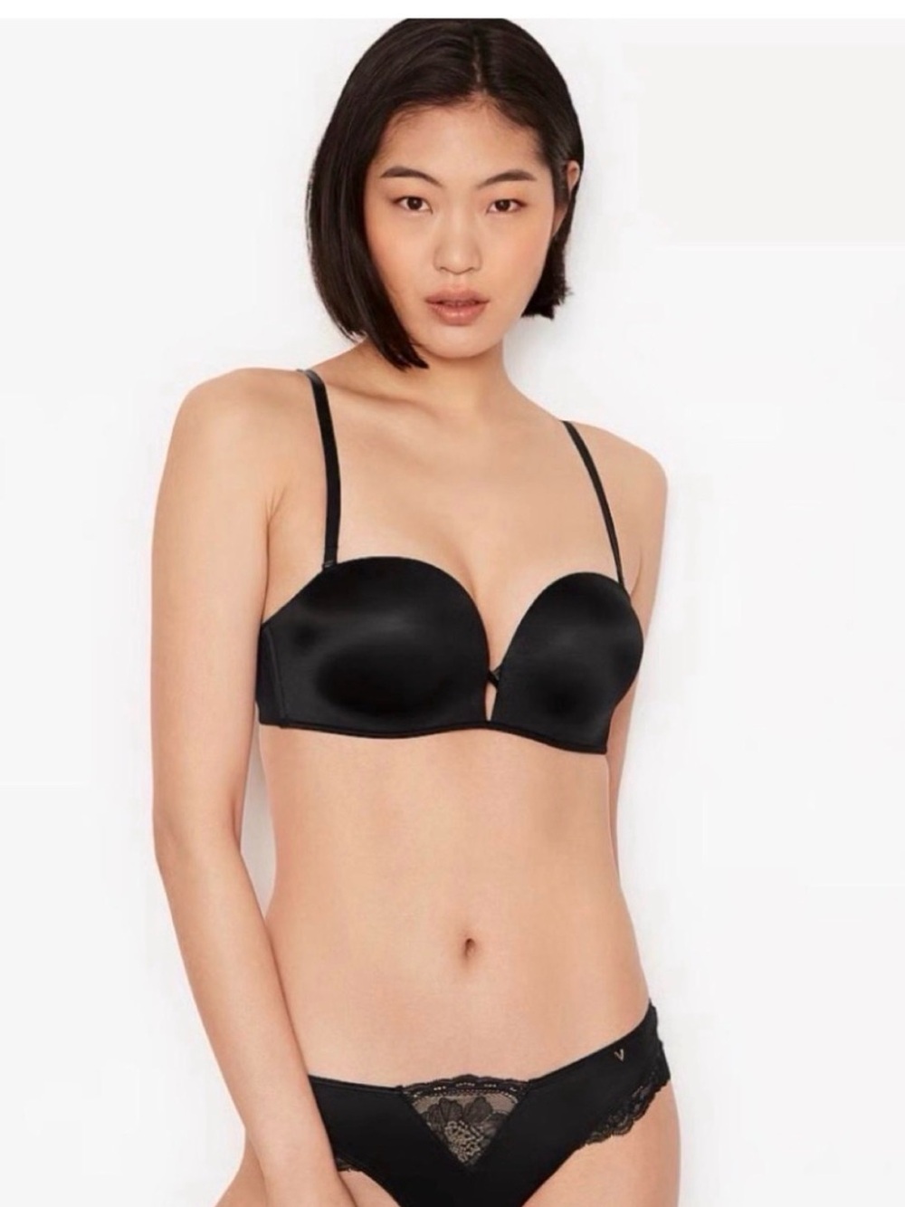 Victoria Secret Bombshell Black multiway multioption bra size 34D NWOT